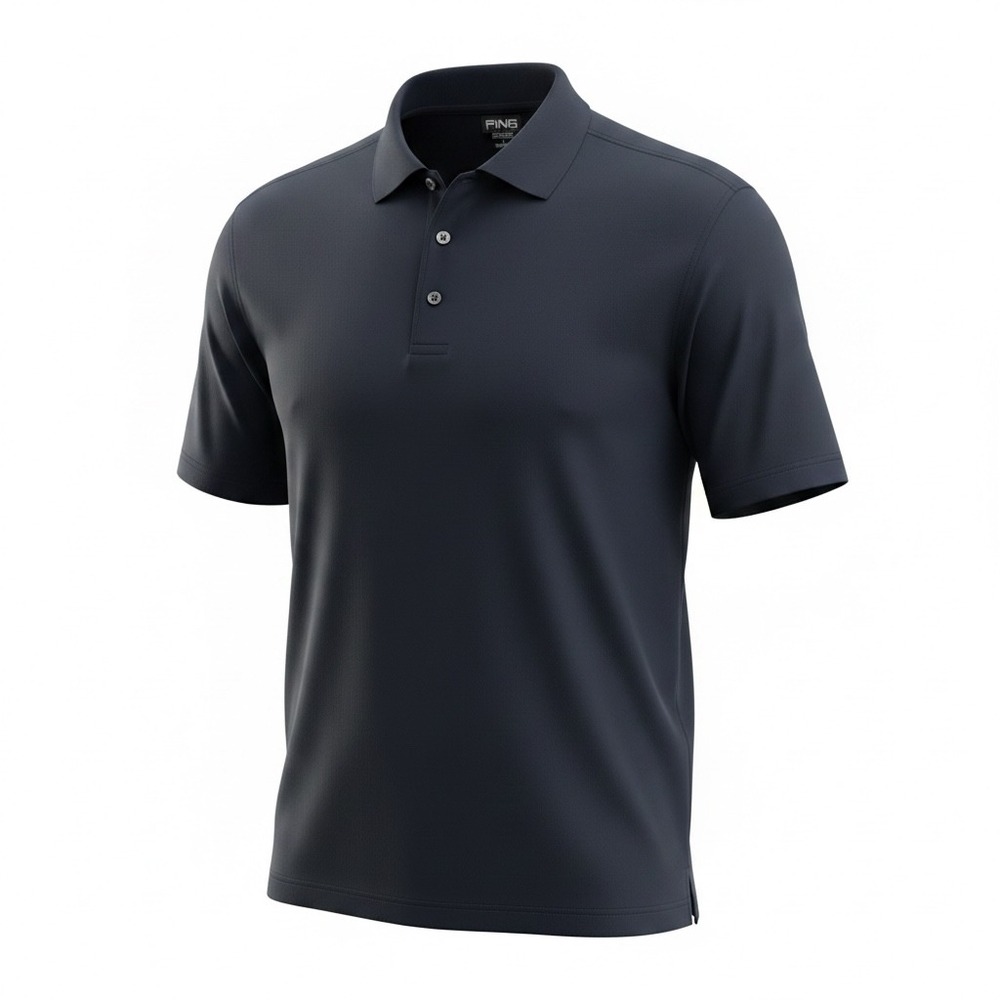 PING‎ Collection Performance Dynamics Men's L Dark Navy Blue Golf Polo Shirt